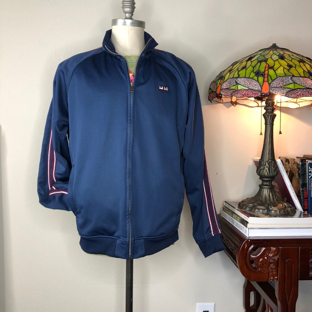 Ben Sherman Side Stripe Track Jacket Bomber Fleece - Picture 4 of 8